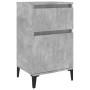 Mesita de noche gris hormigón 40x35x70 cm de vidaXL, Mesitas de noche - Ref: Foro24-819716, Precio: 52,83 €, Descuento: %
