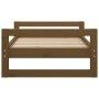 Cama para perros madera maciza pino marrón miel 75,5x55,5x28 cm en Camas para perros | Comprar online en Foru.es