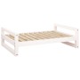 Cama para perros madera maciza de pino blanco 95,5x65,5x28 cm en Camas para perros | Comprar online en Foru.es