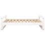 Cama para perros madera maciza de pino blanco 95,5x65,5x28 cm en Camas para perros | Comprar online en Foru.es