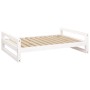 Cama para perros madera maciza de pino blanco 105,5x75,5x28 cm en Camas para perros | Comprar online en Foru.es