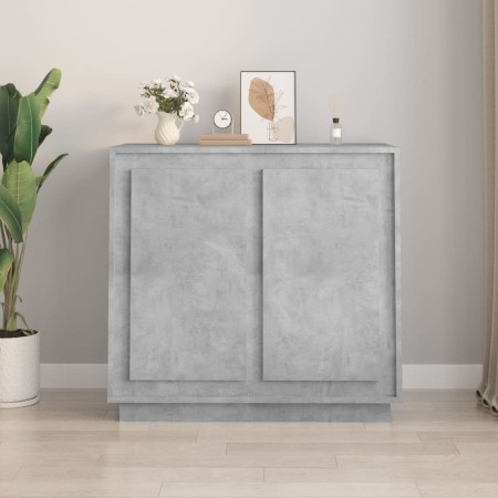 Aparador de madera contrachapada gris hormigón 80x34x75 cm de vidaXL, Aparadores - Ref: Foro24-819888, Precio: 81,63 €, Descu...