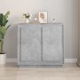 Aparador de madera contrachapada gris hormigón 80x34x75 cm de vidaXL, Aparadores - Ref: Foro24-819888, Precio: 81,63 €, Descu...