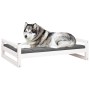 Cama para perros madera maciza de pino blanco 105,5x75,5x28 cm en Camas para perros | Comprar online en Foru.es