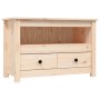 Mueble de TV de madera maciza de pino 79x35x52 cm en Muebles TV | Comprar online en Foru.es