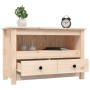 Mueble de TV de madera maciza de pino 79x35x52 cm en Muebles TV | Comprar online en Foru.es
