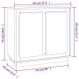 Aparador de madera contrachapada gris hormigón 80x34x75 cm de vidaXL, Aparadores - Ref: Foro24-819888, Precio: 81,63 €, Descu...