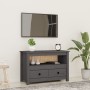 Mueble de TV de madera maciza de pino gris 79x35x52 cm en Muebles TV | Comprar online en Foru.es