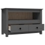 Mueble de TV de madera maciza de pino gris 79x35x52 cm en Muebles TV | Comprar online en Foru.es