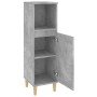 Armario de baño madera contrachapada gris hormigón 30x30x100 cm de vidaXL, Muebles de baño - Ref: Foro24-819808, Precio: 54,1...