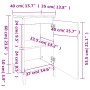 Mesitas de noche 2 uds madera contrachapada roble 40x35x70 cm de vidaXL, Mesitas de noche - Ref: Foro24-819651, Precio: 67,88...