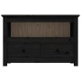Mueble de TV de madera maciza de pino negro 79x35x52 cm en Muebles TV | Comprar online en Foru.es