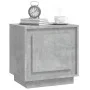 Concrete gray plywood bedside table 44x35x45 cm by vidaXL, Nightstands - Ref: Foro24-819844, Price: 35,67 €, Discount: %