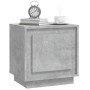 Mesita de noche madera contrachapada gris hormigón 44x35x45 cm de vidaXL, Mesitas de noche - Ref: Foro24-819844, Precio: 36,0...