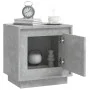 Concrete gray plywood bedside table 44x35x45 cm by vidaXL, Nightstands - Ref: Foro24-819844, Price: 35,67 €, Discount: %