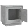 Concrete gray plywood bedside table 44x35x45 cm by vidaXL, Nightstands - Ref: Foro24-819844, Price: 35,67 €, Discount: %