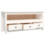 Mueble para TV de madera maciza de pino blanco 114x35x52 cm en Muebles TV | Comprar online en Foru.es