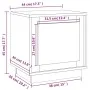 Concrete gray plywood bedside table 44x35x45 cm by vidaXL, Nightstands - Ref: Foro24-819844, Price: 35,67 €, Discount: %