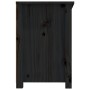 Mueble de TV de madera maciza de pino negro 114x35x52 cm en Muebles TV | Comprar online en Foru.es