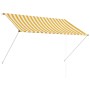 Toldo retráctil 200x150 cm amarillo y blanco en Toldos | Comprar online en Foru.es