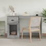 Escritorio y cajón madera contrachapada gris Sonoma 115x50x75cm de vidaXL, Escritorios - Ref: Foro24-816478, Precio: 91,79 €,...