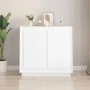 Aparador de madera contrachapada blanco 80x34x75 cm de vidaXL, Aparadores - Ref: Foro24-819884, Precio: 89,31 €, Descuento: %