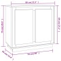 Aparador de madera contrachapada blanco 80x34x75 cm de vidaXL, Aparadores - Ref: Foro24-819884, Precio: 92,32 €, Descuento: %
