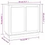 Aparador de madera contrachapada blanco 80x34x75 cm de vidaXL, Aparadores - Ref: Foro24-819884, Precio: 89,31 €, Descuento: %