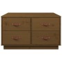 Mesa de centro madera maciza de pino marrón miel 80x80x45 cm en Mesas de centro | Comprar online en Foru.es