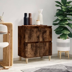 Aparador madera contrachapada color roble ahumado 60x35x70 cm de vidaXL, Aparadores - Ref: Foro24-821161, Precio: 60,05 €, De...