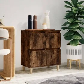Aparador madera contrachapada color roble ahumado 60x35x70 cm de vidaXL, Aparadores - Ref: Foro24-821161, Precio: 59,33 €, De...
