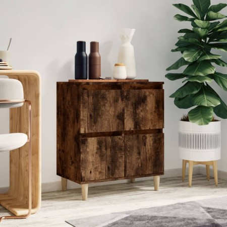Aparador madera contrachapada color roble ahumado 60x35x70 cm de vidaXL, Aparadores - Ref: Foro24-821161, Precio: 60,05 €, De...