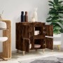 Aparador madera contrachapada color roble ahumado 60x35x70 cm de vidaXL, Aparadores - Ref: Foro24-821161, Precio: 60,05 €, De...