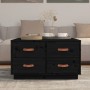 Mesa de centro de madera maciza de pino negro 80x80x45 cm en Mesas de centro | Comprar online en Foru.es