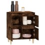 Aparador madera contrachapada color roble ahumado 60x35x70 cm de vidaXL, Aparadores - Ref: Foro24-821161, Precio: 60,05 €, De...