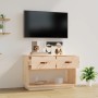Mueble de TV de madera maciza de pino 90x40x60 cm en Muebles TV | Comprar online en Foru.es