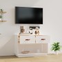 Mueble para TV madera maciza de pino blanco 90x40x60 cm en Muebles TV | Comprar online en Foru.es