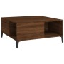 Mesa de centro madera contrachapada roble marrón 80x80x36,5 cm de vidaXL, Mesas de centro - Ref: Foro24-821107, Precio: 49,21...