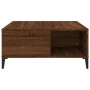 Mesa de centro madera contrachapada roble marrón 80x80x36,5 cm de vidaXL, Mesas de centro - Ref: Foro24-821107, Precio: 49,21...
