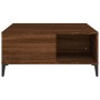 Mesa de centro madera contrachapada roble marrón 80x80x36,5 cm de vidaXL, Mesas de centro - Ref: Foro24-821107, Precio: 49,21...