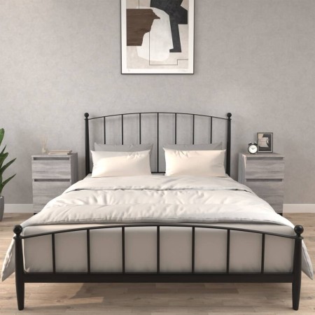 Mesitas de noche 2 uds color gris Sonoma 40x35x70 cm de vidaXL, Mesitas de noche - Ref: Foro24-819721, Precio: 86,14 €, Descu...