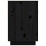 Mueble de TV madera maciza de pino negro 90x40x60 cm en Muebles TV | Comprar online en Foru.es