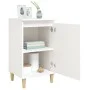 Mesitas de noche 2 uds madera blanco brillante 40x35x70 cm de vidaXL, Mesitas de noche - Ref: Foro24-819633, Precio: 80,34 €,...
