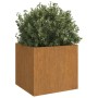 Jardineras 2 unidades acero corten 32x30x29 cm en Macetas y jardineras | Comprar online en Foru.es