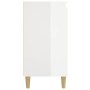 Mesitas de noche 2 uds madera blanco brillante 40x35x70 cm de vidaXL, Mesitas de noche - Ref: Foro24-819633, Precio: 81,32 €,...