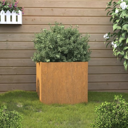 Jardinera de acero corten 42x40x39 cm en Macetas y jardineras | Comprar online en Foru.es