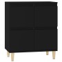 Aparador de madera contrachapada negro 60x35x70 cm de vidaXL, Aparadores - Ref: Foro24-821157, Precio: 76,71 €, Descuento: %