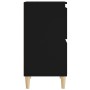 Aparador de madera contrachapada negro 60x35x70 cm de vidaXL, Aparadores - Ref: Foro24-821157, Precio: 76,71 €, Descuento: %
