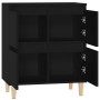 Aparador de madera contrachapada negro 60x35x70 cm de vidaXL, Aparadores - Ref: Foro24-821157, Precio: 76,71 €, Descuento: %