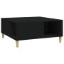 Mesa de centro madera contrachapada negro 80x80x36,5 cm de vidaXL, Mesas de centro - Ref: Foro24-821093, Precio: 49,51 €, Des...